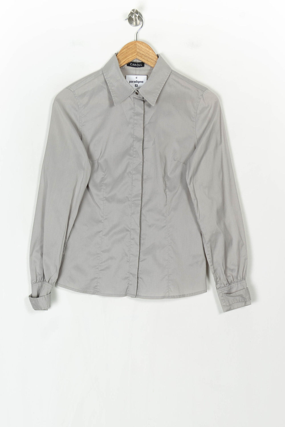 Chemise Grise - Taille S/36 de la marque Caroll | PARAD123880 - Vendu par Paradigme - Image 2