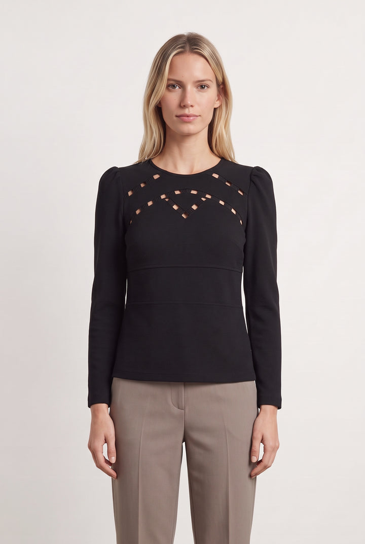 Blouse Noire - Taille S/36 de la marque ba&amp;sh | PARAD123881 - Vendu par Paradigme - Image 1