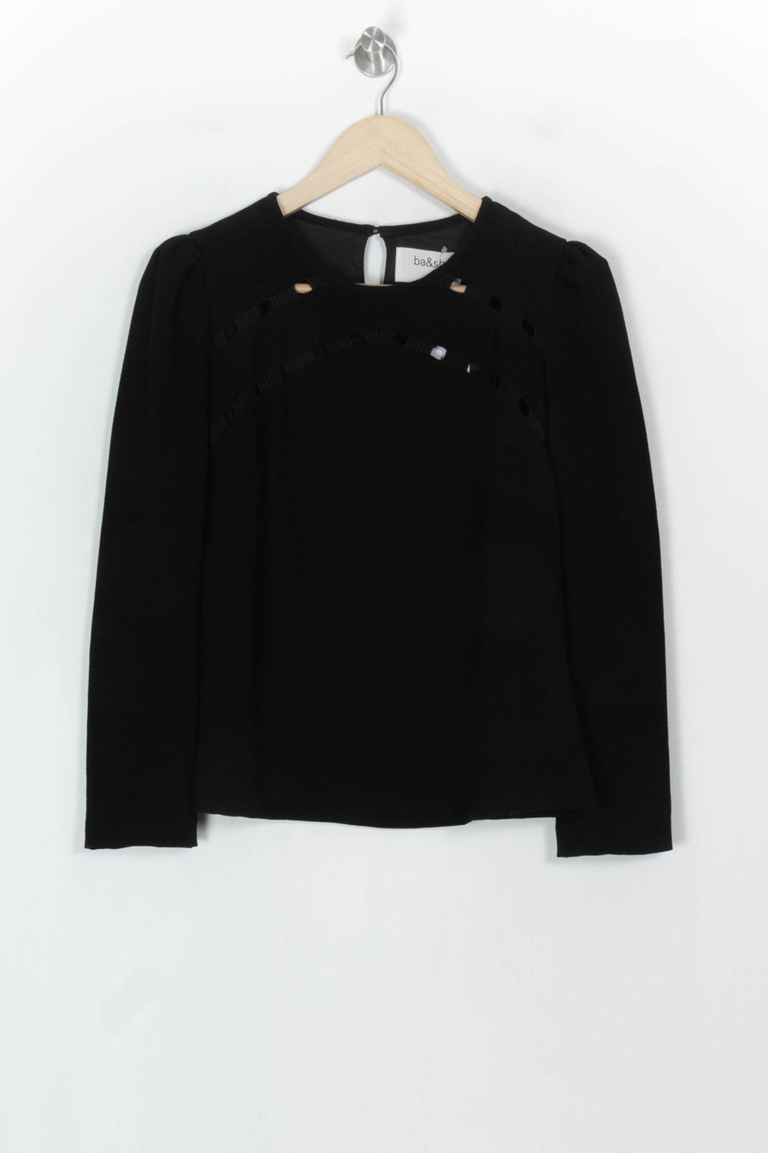 Blouse Noire - Taille S/36 de la marque ba&amp;sh | PARAD123881 - Vendu par Paradigme - Image 2