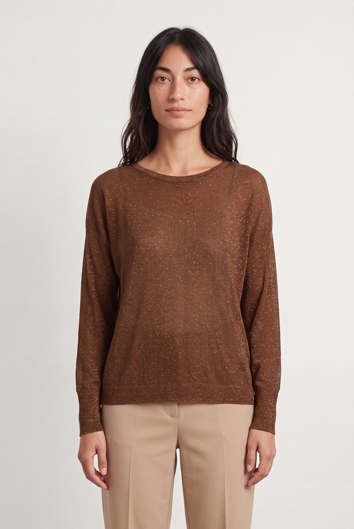 Pull Marron - Taille S/36 de la marque Maison 123 | PARAD123882 - Vendu par Paradigme - Image 1