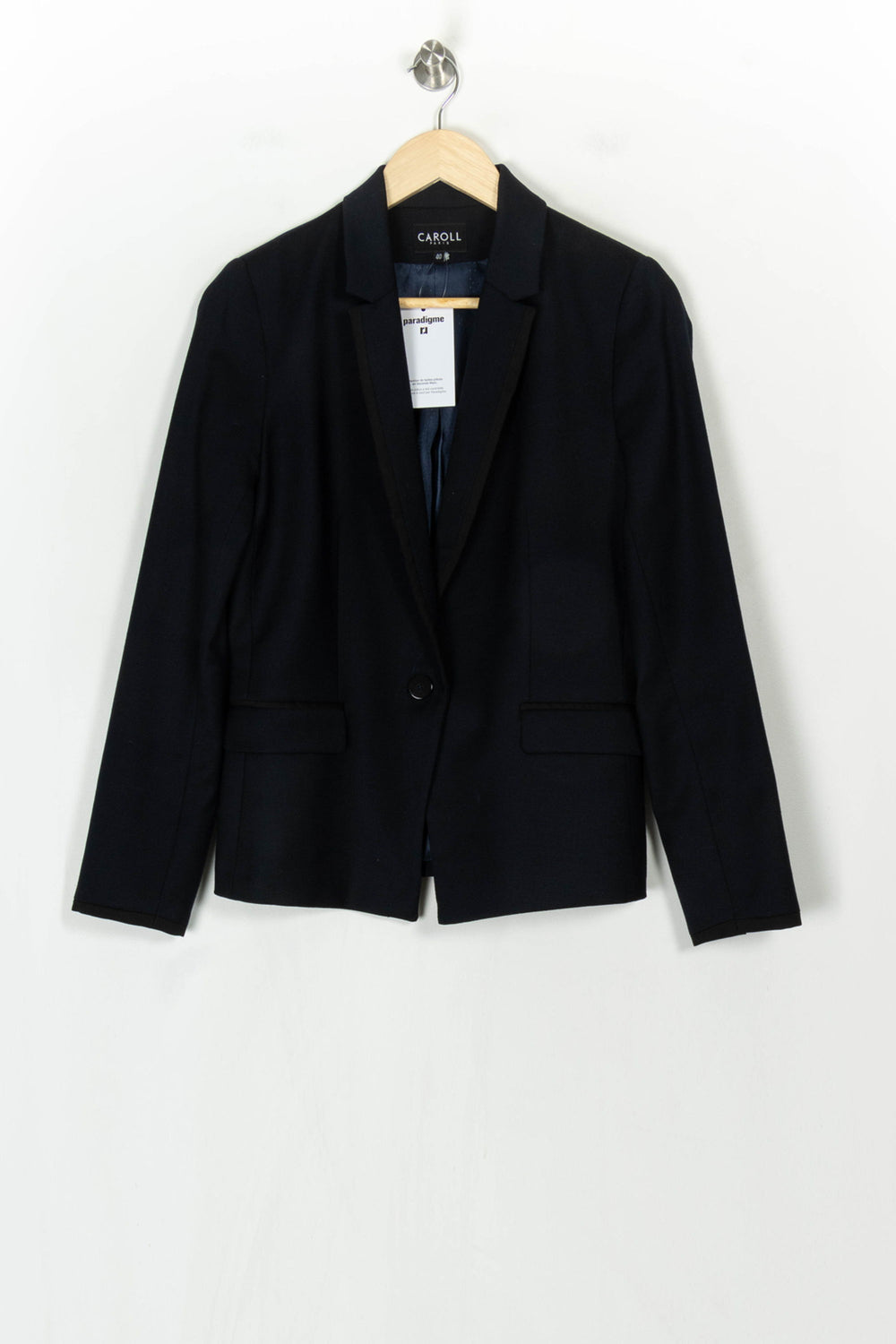 Blazer Bleu - Taille L/40 de la marque Caroll | PARAD123883 - Vendu par Paradigme - Image 2