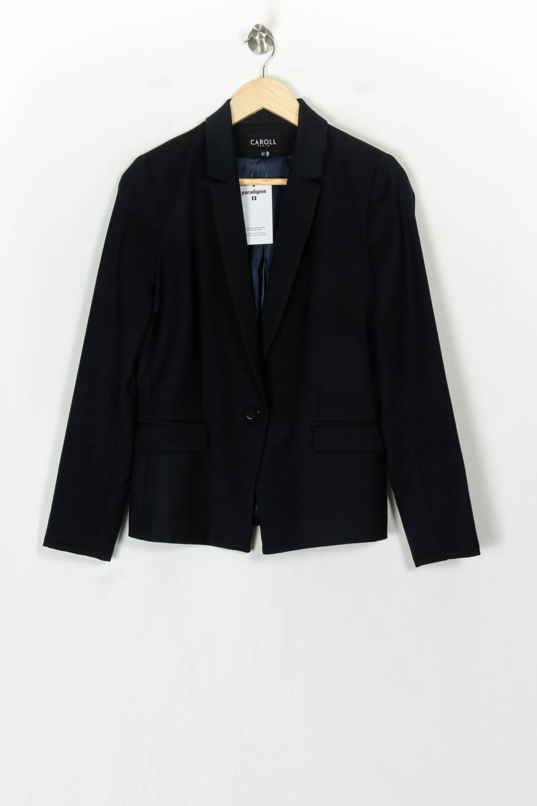 Blazer Bleu - Taille L/40 de la marque Caroll | PARAD123883 - Vendu par Paradigme - Image 2