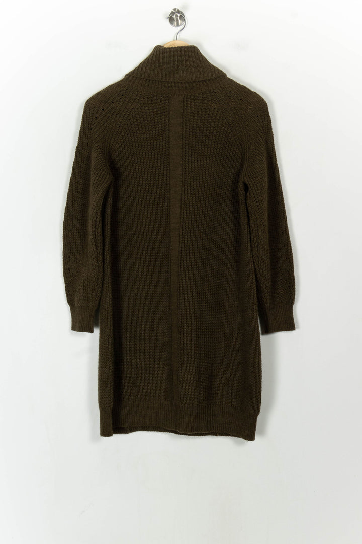 Robe Pull Verte - Taille XS/34 de la marque La Fée Maraboutée | PARAD123885 - Vendu par Paradigme - Image 5