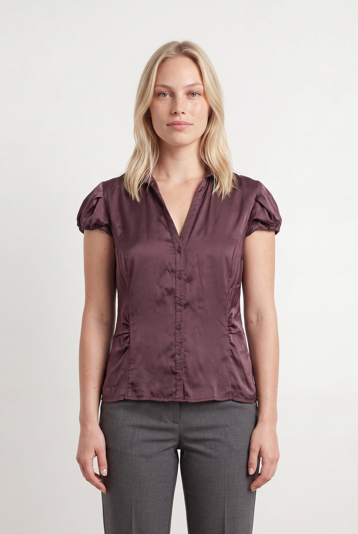 Blouse Bordeaux - Taille L/40 de la marque Maison 123 | PARAD123886 - Vendu par Paradigme - Image 1
