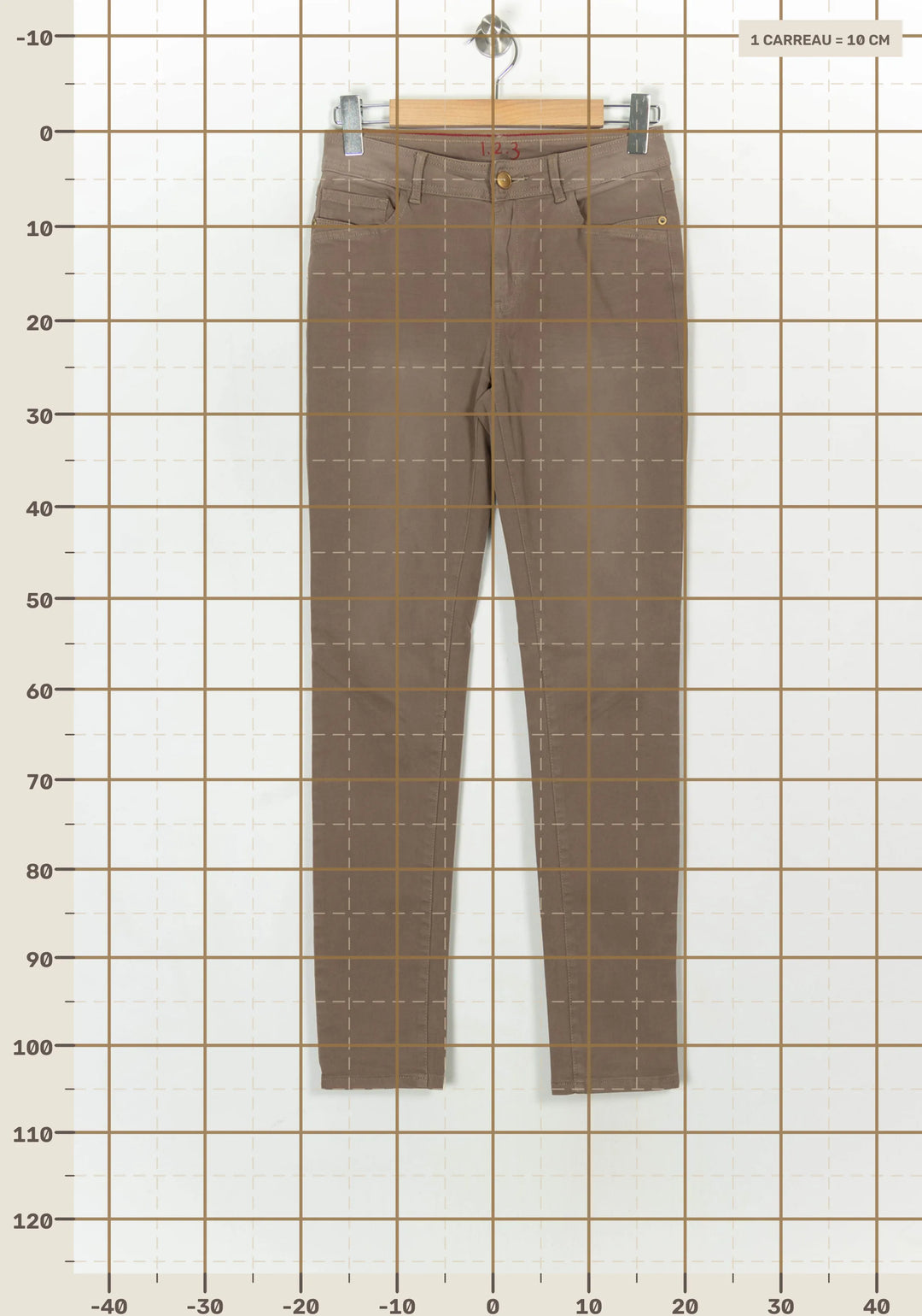 Jean Beige - Taille M/38 de la marque Maison 123 | PARAD123887 - Vendu par Paradigme - Image 4