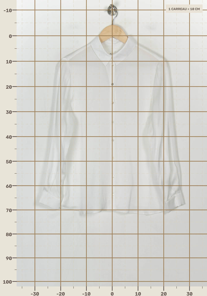 Chemise Blanche - Taille M/38 de la marque Maison 123 | PARAD123888 - Vendu par Paradigme - Image 4