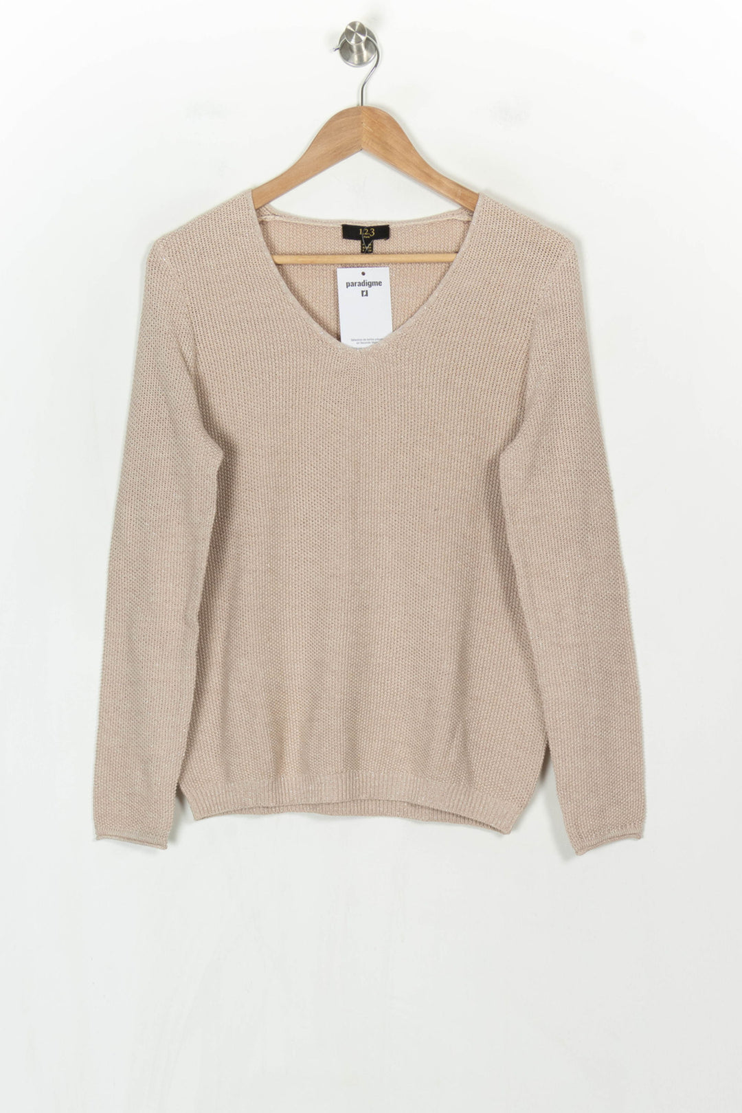 Pull Beige - Taille S/36 de la marque Maison 123 | PARAD123889 - Vendu par Paradigme - Image 2