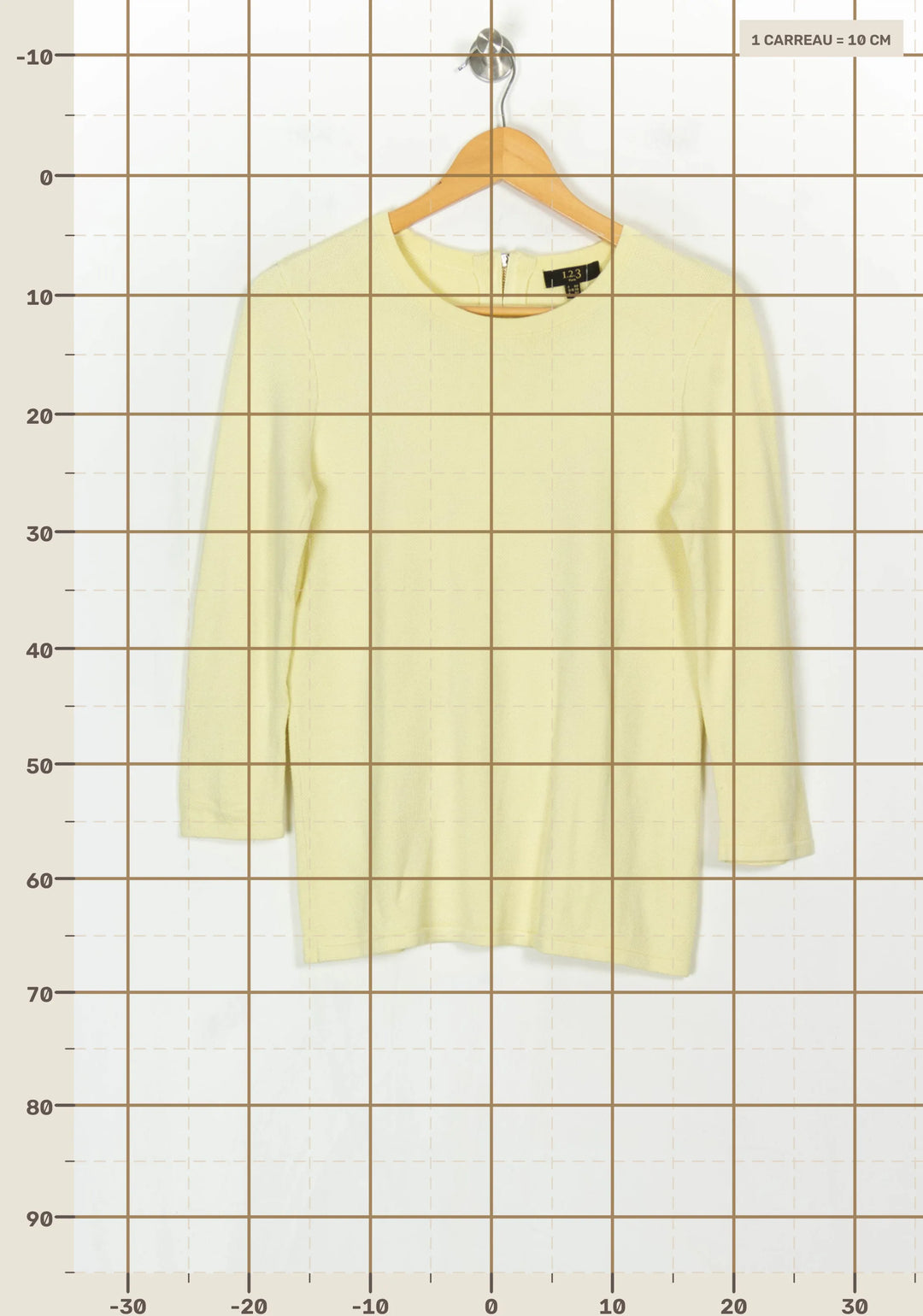 Pull Jaune - Taille L/40 de la marque Maison 123 | PARAD123891 - Vendu par Paradigme - Image 4
