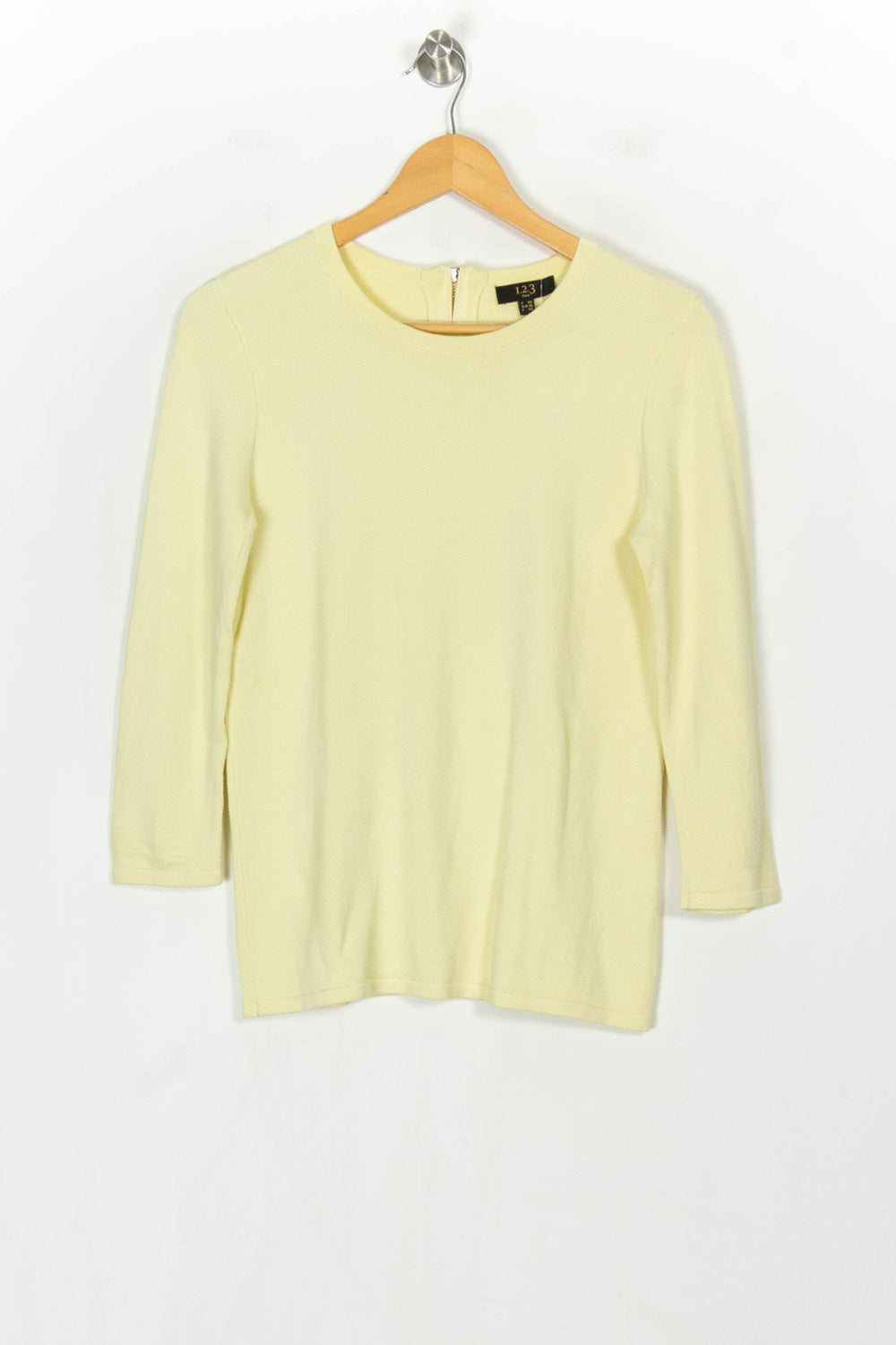Pull Jaune - Taille L/40 de la marque Maison 123 | PARAD123891 - Vendu par Paradigme - Image 2