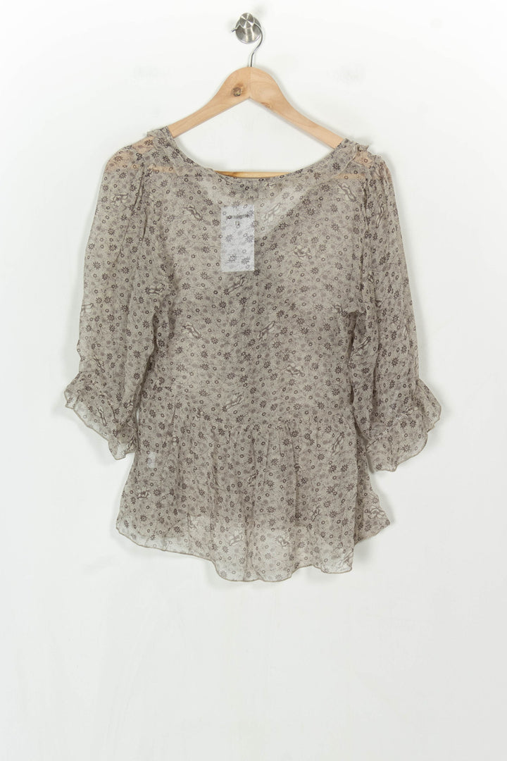 Blouse Beige - Taille M/38 de la marque Essentiel Antwerp | PARAD123892 - Vendu par Paradigme - Image 5
