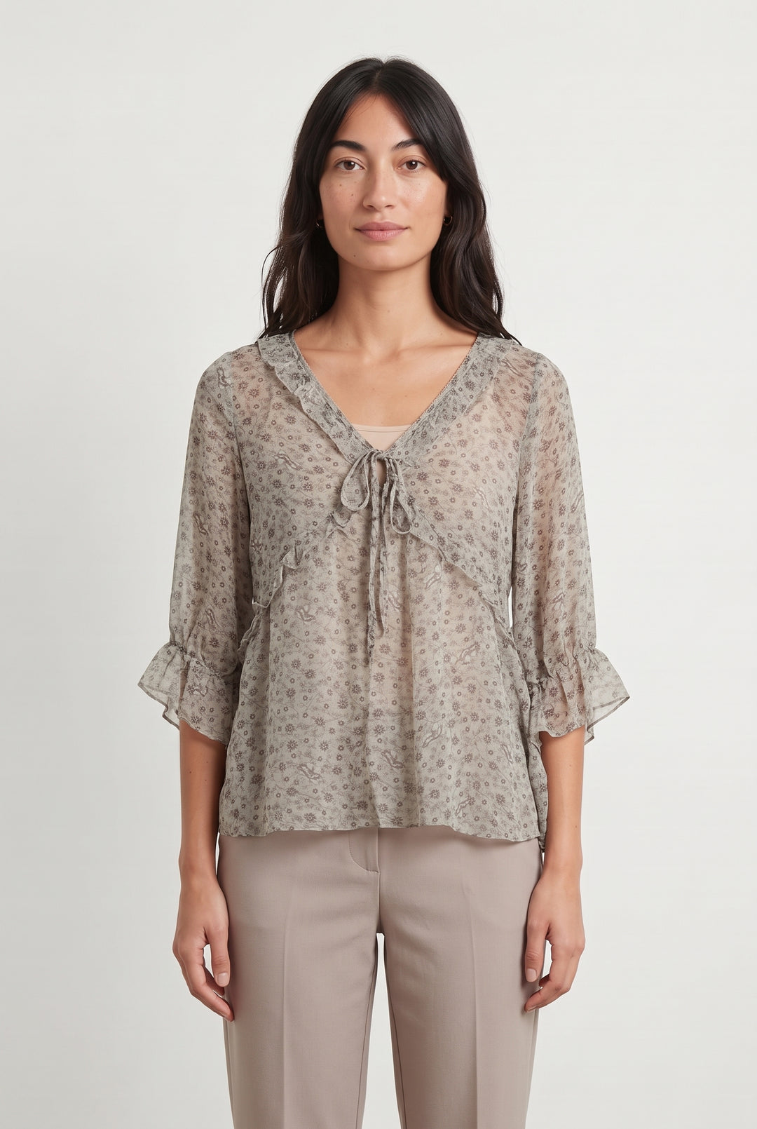 Blouse Beige - Taille M/38 de la marque Essentiel Antwerp | PARAD123892 - Vendu par Paradigme - Image 1