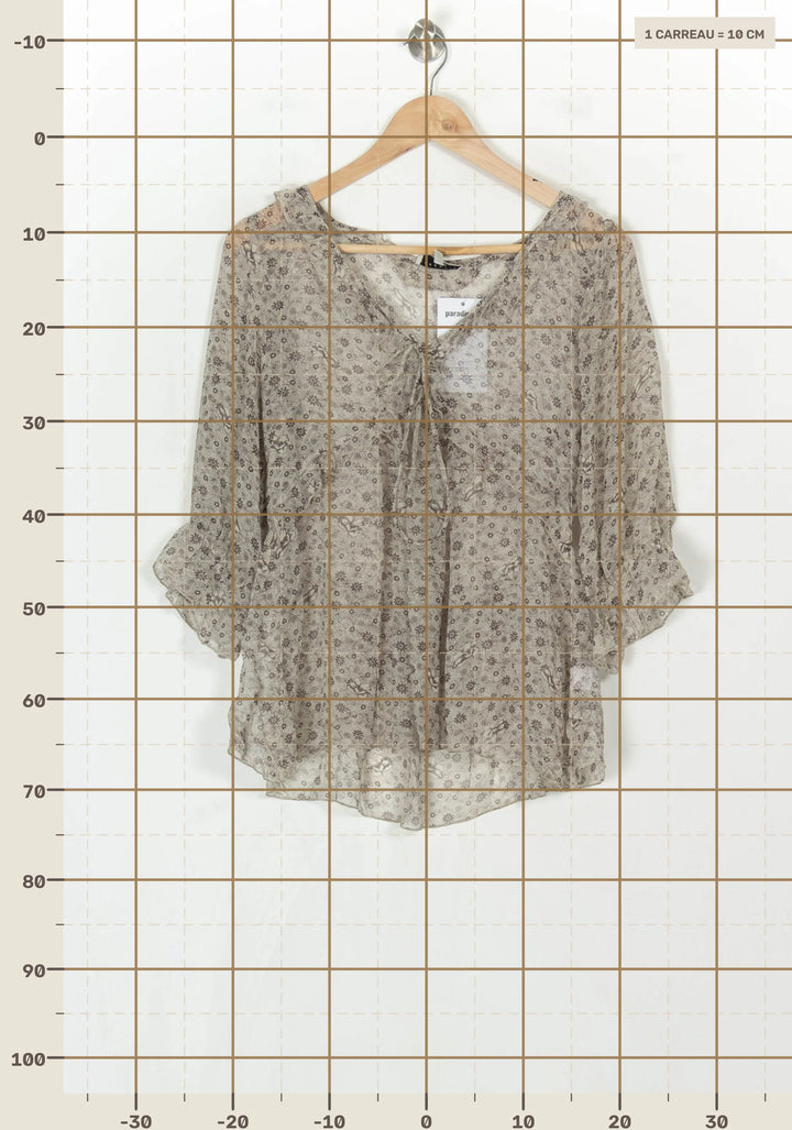 Blouse Beige - Taille M/38 de la marque Essentiel Antwerp | PARAD123892 - Vendu par Paradigme - Image 4