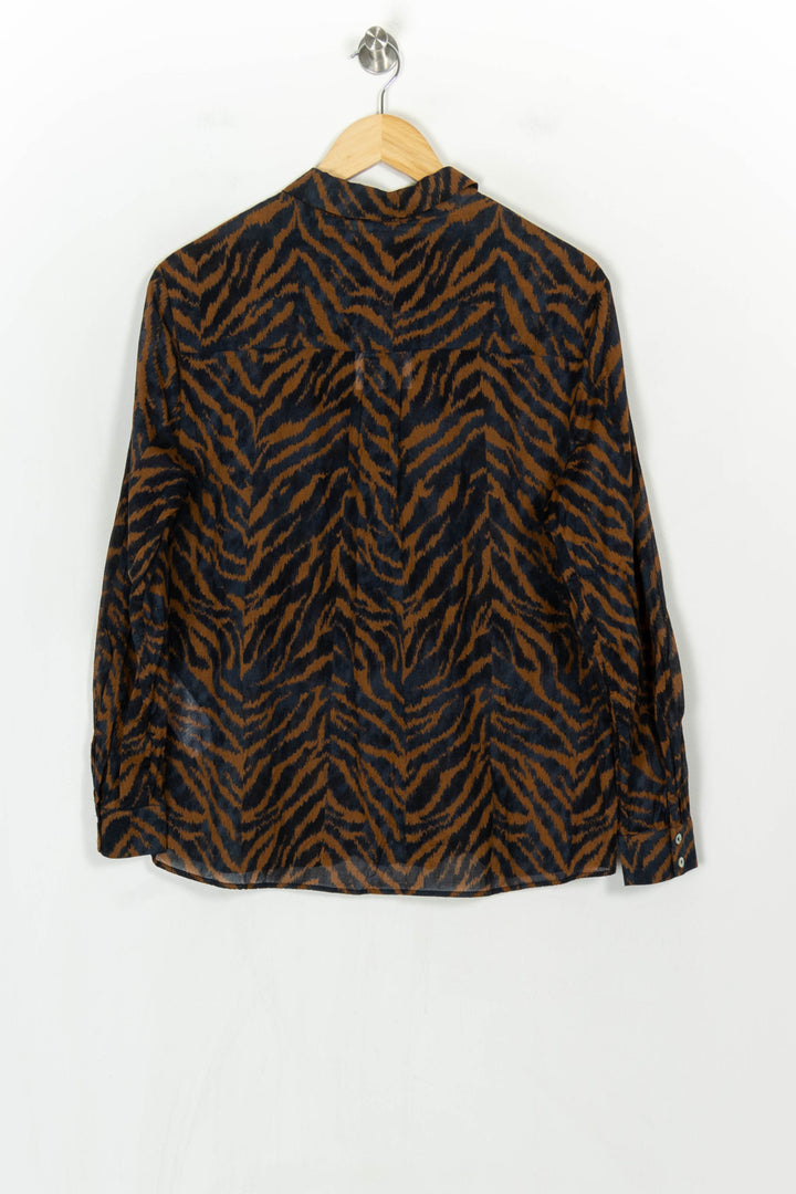 Chemise Noire et Marron - Taille L/40 de la marque Maison 123 | PARAD123893 - Vendu par Paradigme - Image 5