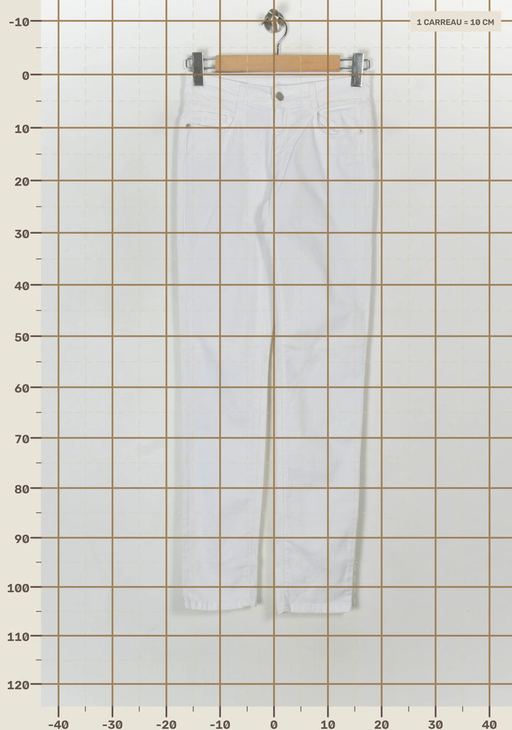 Jean Blanc - Taille S/36 de la marque Maison 123 | PARAD123895 - Vendu par Paradigme - Image 4
