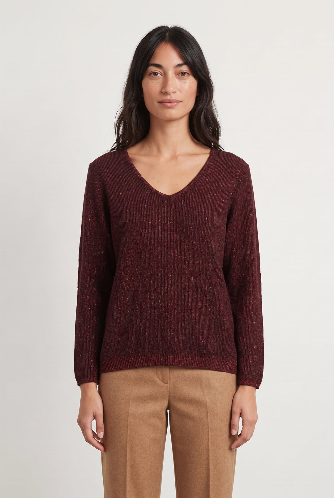 Pull Bordeaux - Taille M/38 de la marque Maison 123 | PARAD123896 - Vendu par Paradigme - Image 1