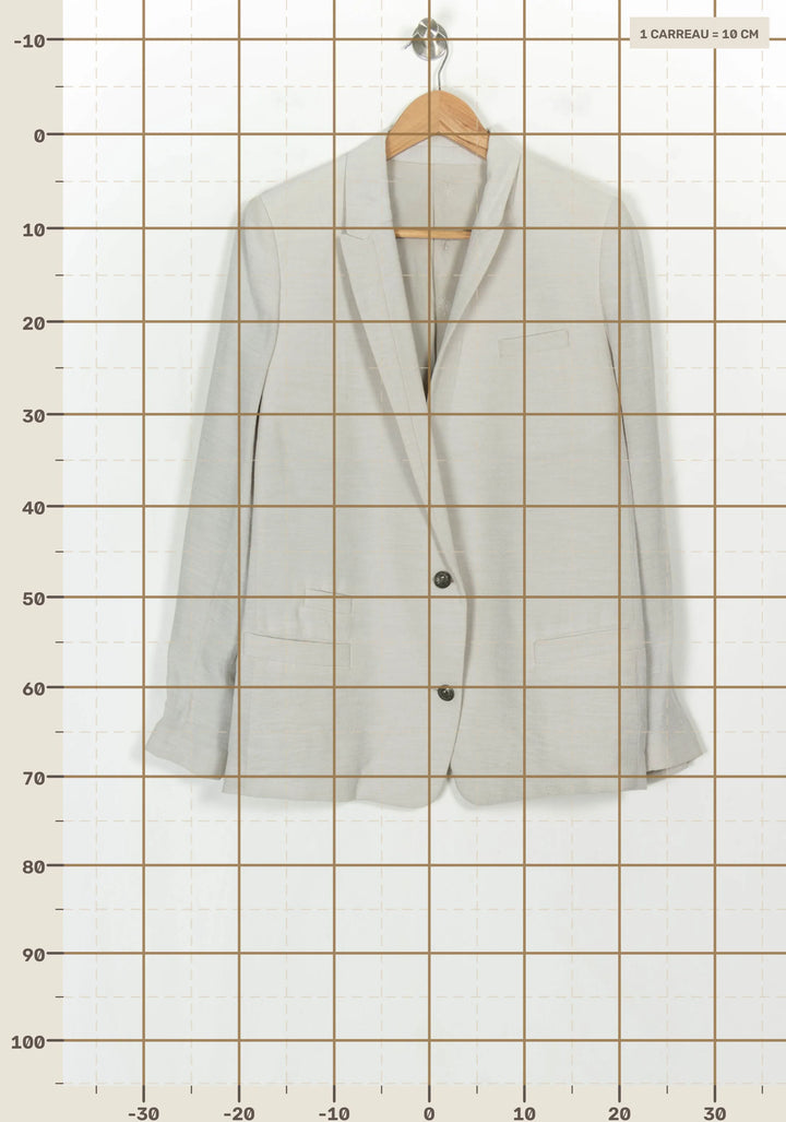 Blazer Gris - Taille L/40 de la marque The Kooples | PARAD123898 - Vendu par Paradigme - Image 4