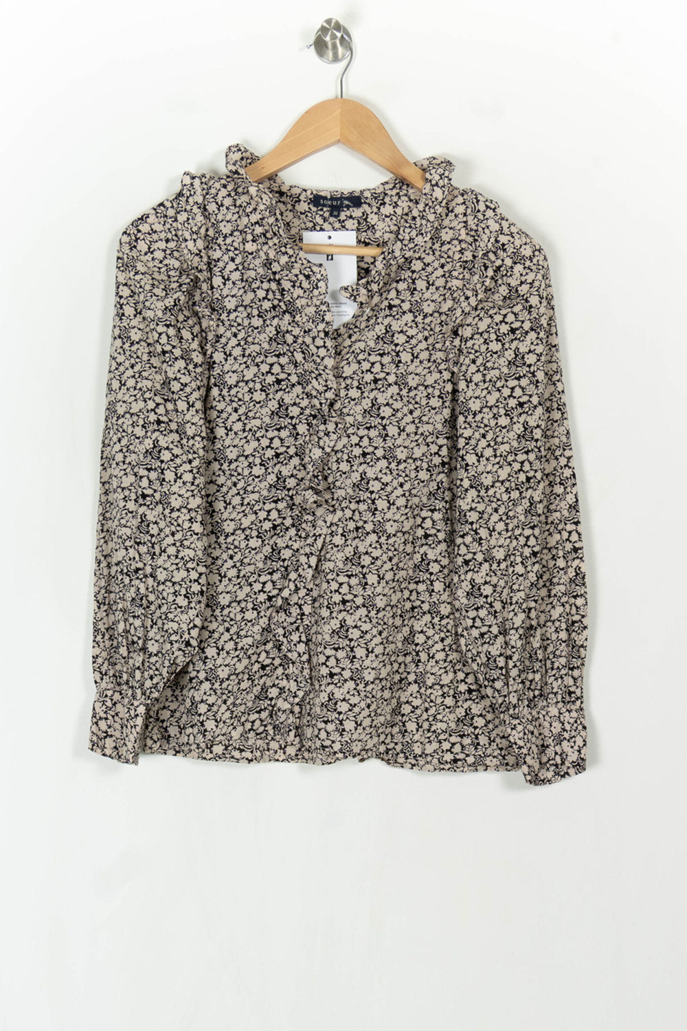 Chemise Noire et Beige - Taille S/36 de la marque Soeur | PARAD123901 - Vendu par Paradigme - Image 2