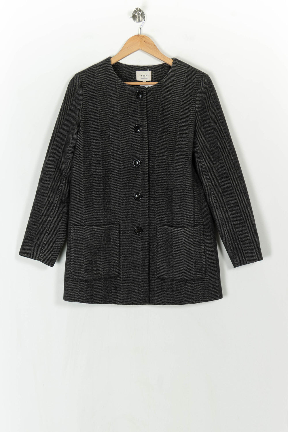 Manteau Gris - Taille M/38 de la marque Sézane | PARAD123902 - Vendu par Paradigme - Image 2