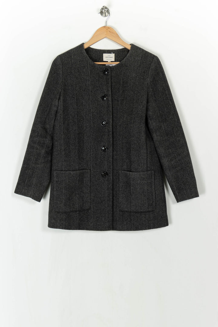 Manteau Gris - Taille M/38 de la marque Sézane | PARAD123902 - Vendu par Paradigme - Image 2