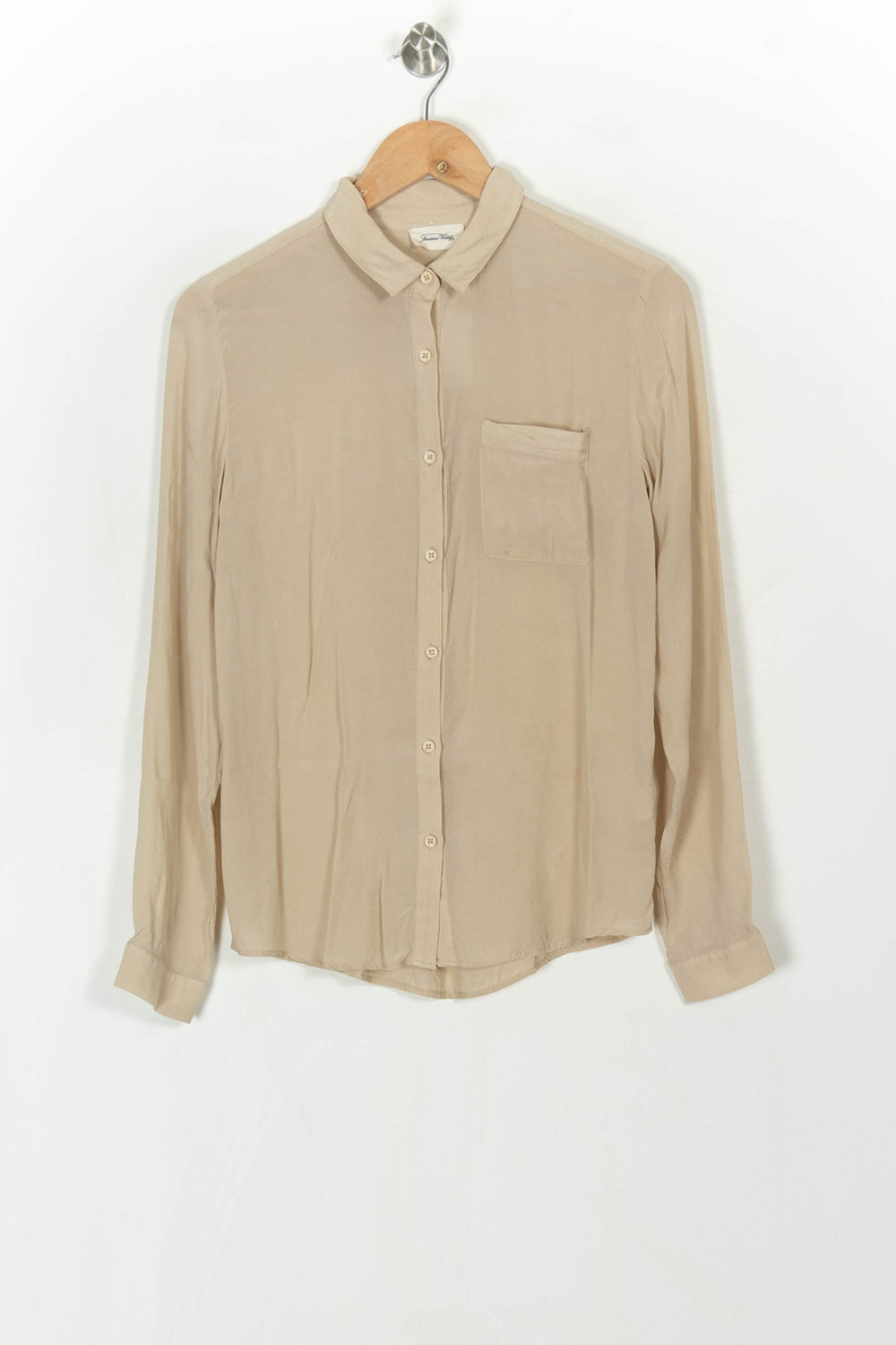Chemise Beige - Taille S/36 de la marque American Vintage | PARAD123903 - Vendu par Paradigme - Image 2