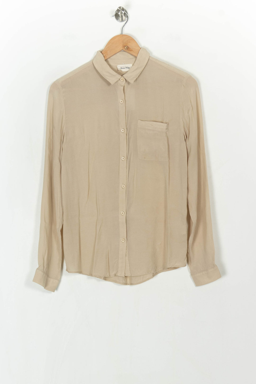 Chemise Beige - Taille S/36 de la marque American Vintage | PARAD123903 - Vendu par Paradigme - Image 2