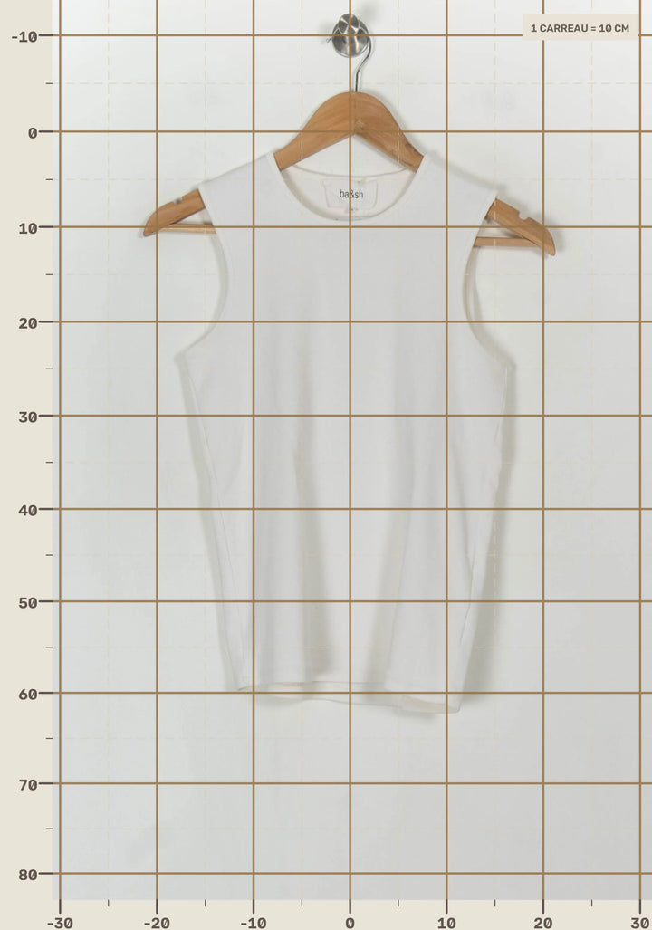 Débardeur Blanc - Taille XS/34 de la marque ba&amp;sh | PARAD123906 - Vendu par Paradigme - Image 4
