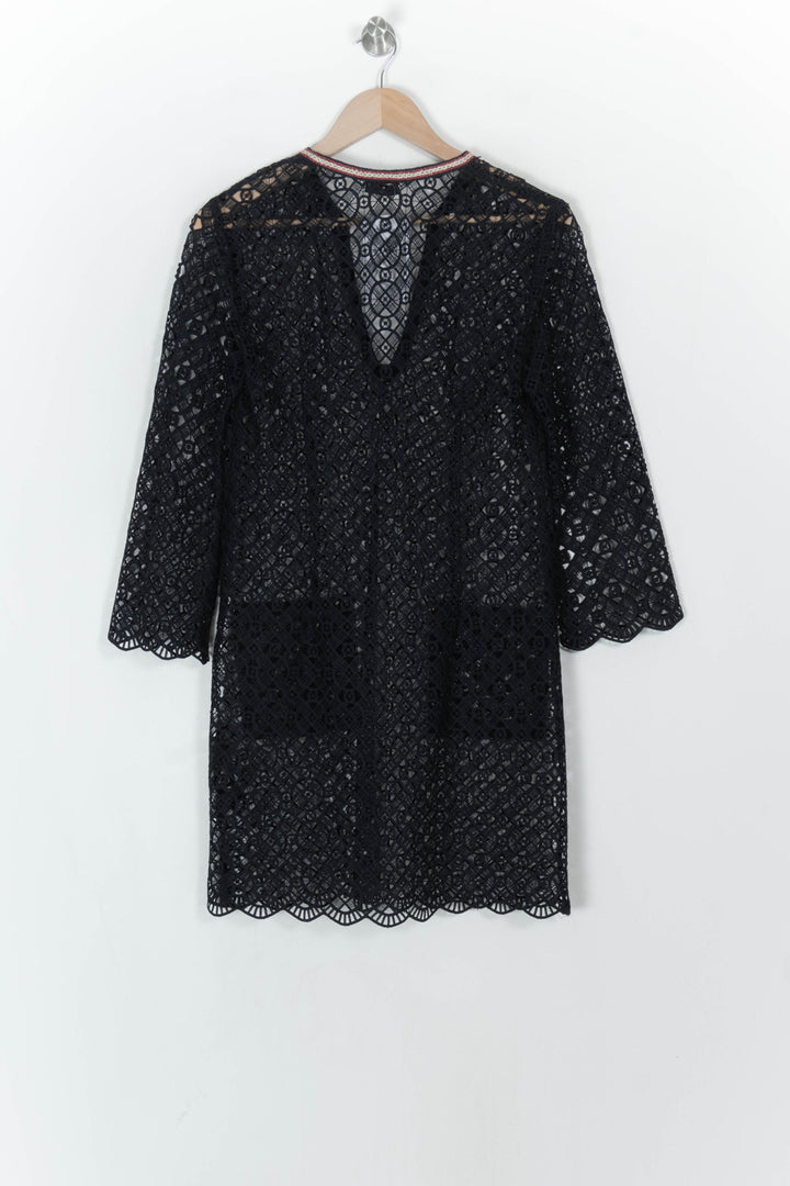 Robe Courte Noire - Taille M/38 de la marque Sandro | PARAD123907 - Vendu par Paradigme - Image 5