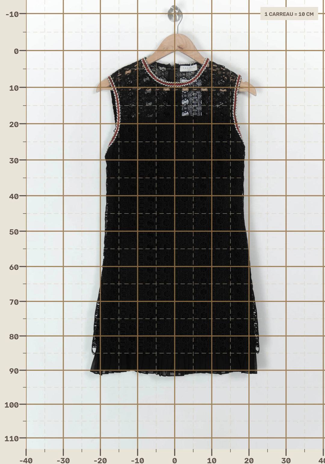 Robe Courte Noire - Taille L/40 de la marque Sandro | PARAD123909 - Vendu par Paradigme - Image 4