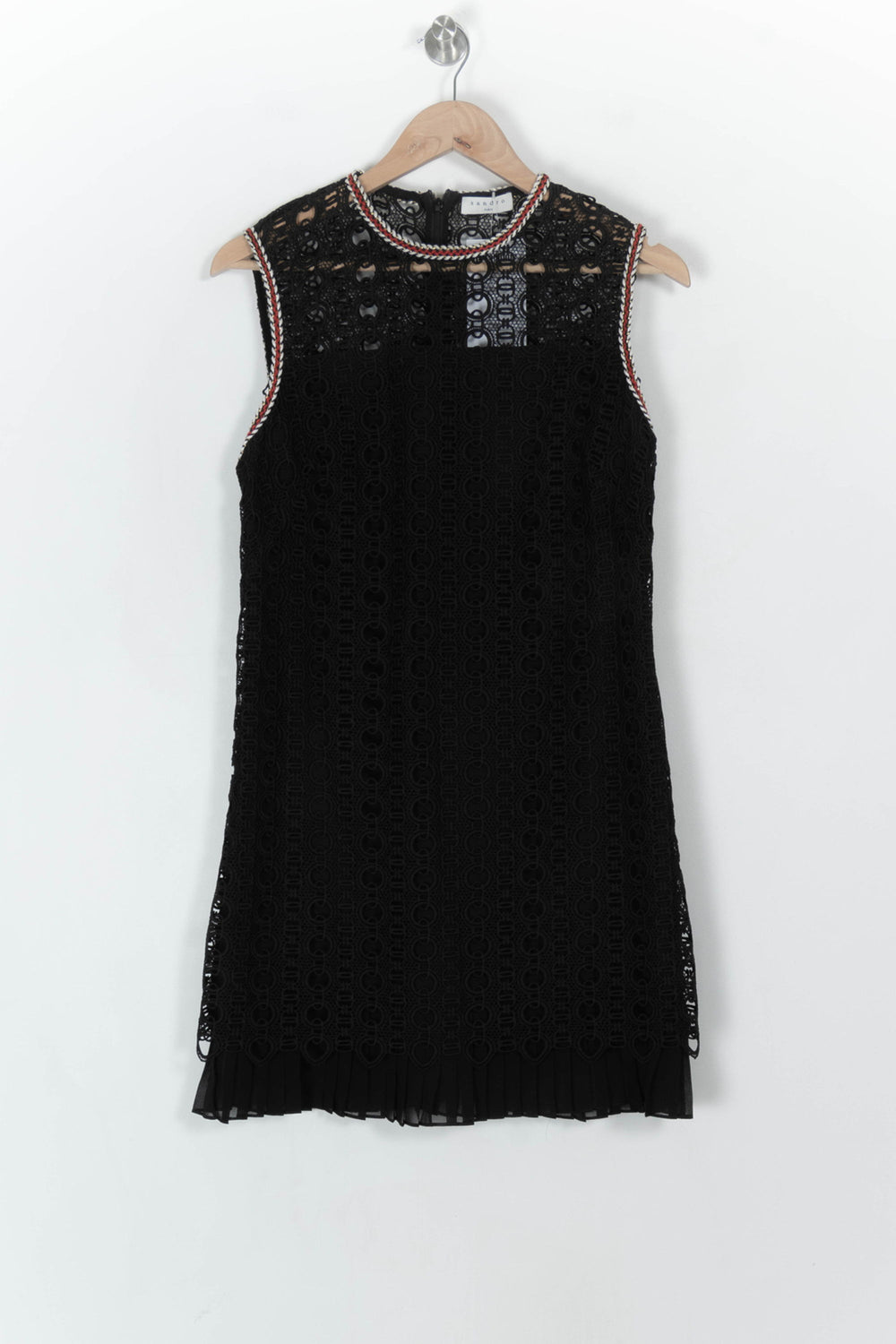 Robe Courte Noire - Taille L/40 de la marque Sandro | PARAD123909 - Vendu par Paradigme - Image 2