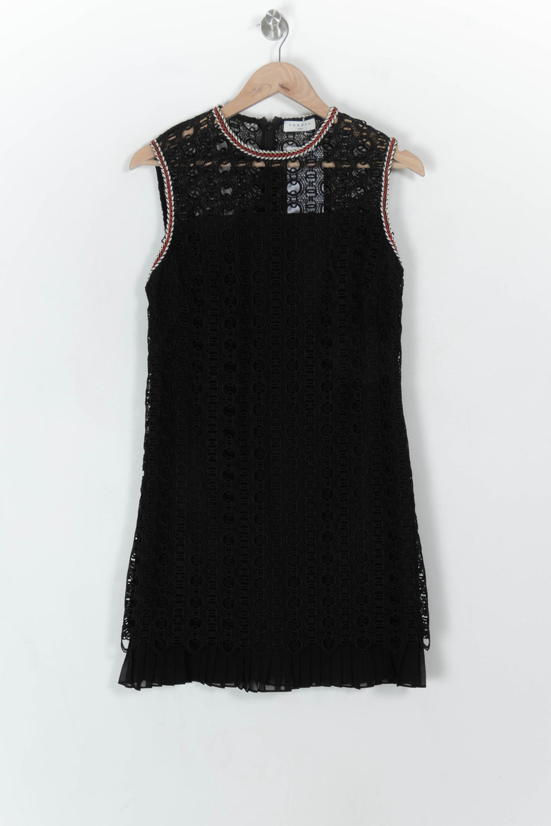 Robe Courte Noire - Taille L/40 de la marque Sandro | PARAD123909 - Vendu par Paradigme - Image 2