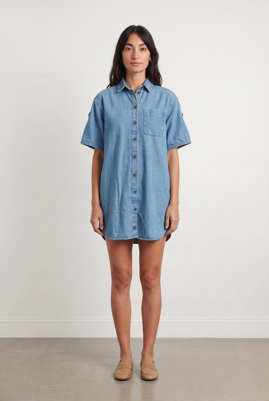 Robe Chemise Bleue - Taille S/36 de la marque Sézane | PARAD123917 - Vendu par Paradigme - Image 1