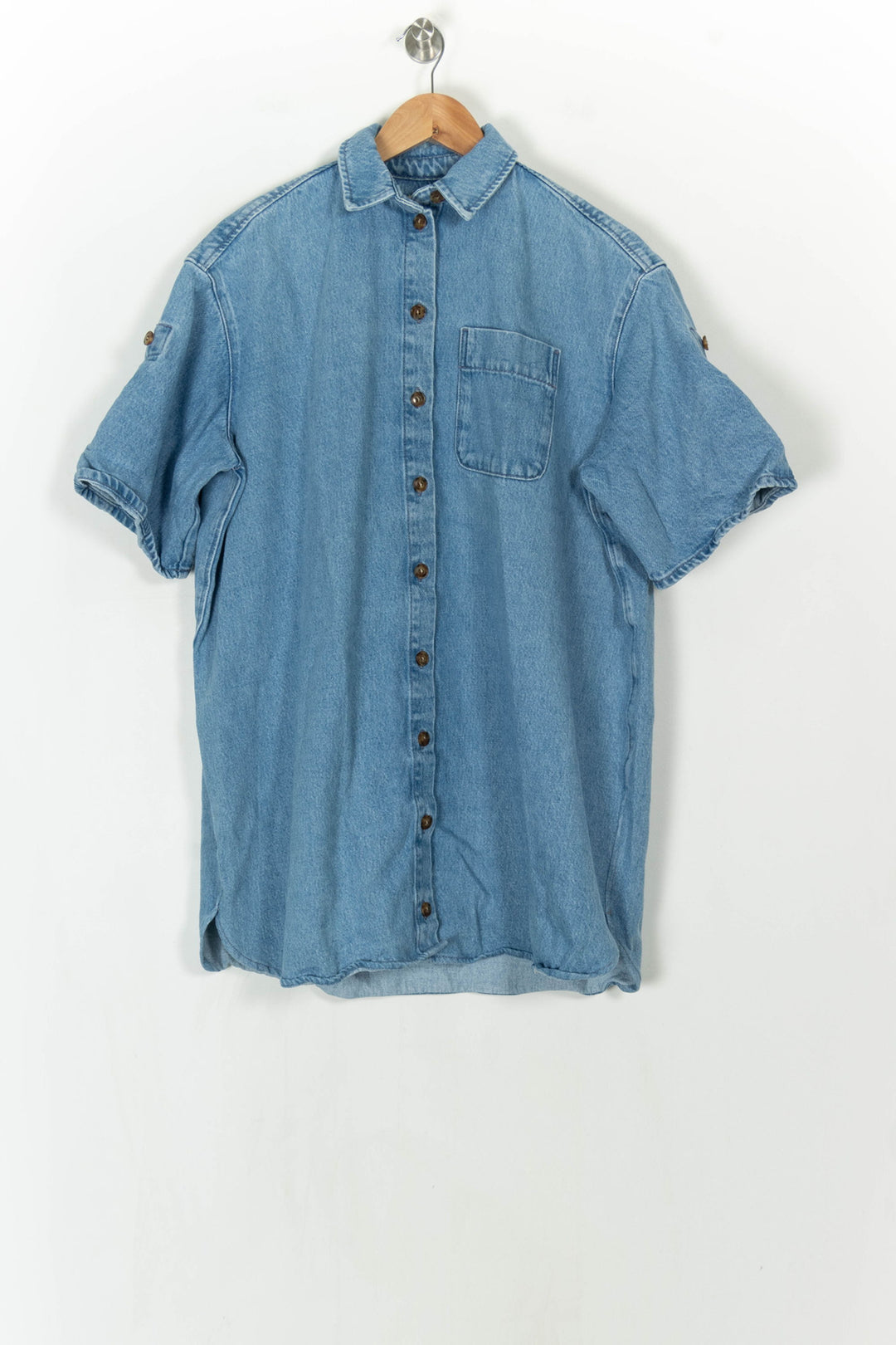 Robe Chemise Bleue - Taille S/36 de la marque Sézane | PARAD123917 - Vendu par Paradigme - Image 2