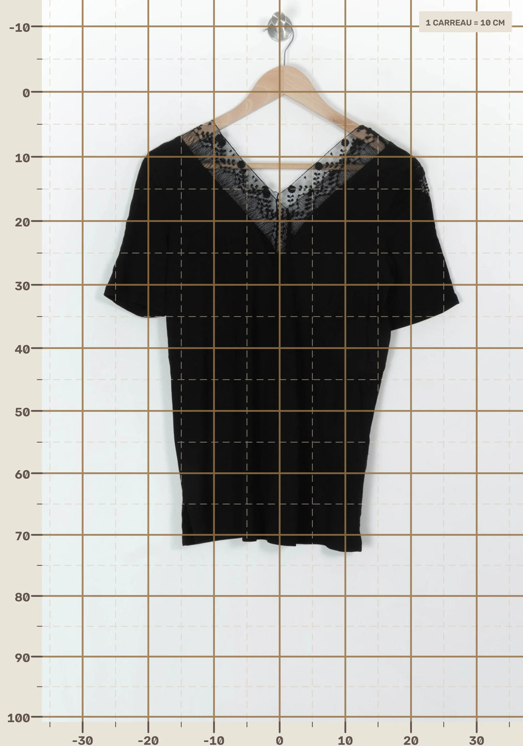 T-shirt Noir - Taille M/38 de la marque Sandro | PARAD123921 - Vendu par Paradigme - Image 4