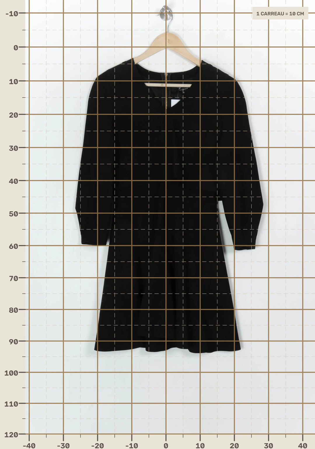 Robe Courte Noire - Taille L/40 de la marque Tara Jarmon | PARAD123925 - Vendu par Paradigme - Image 4