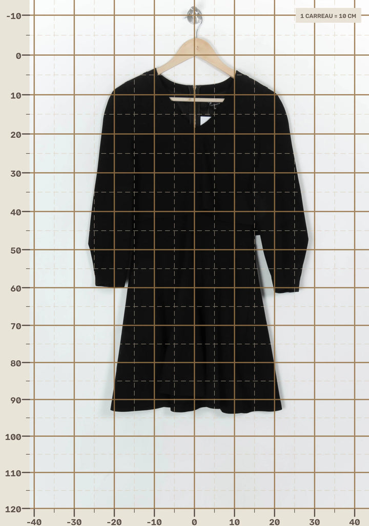 Robe Courte Noire - Taille L/40 de la marque Tara Jarmon | PARAD123925 - Vendu par Paradigme - Image 4