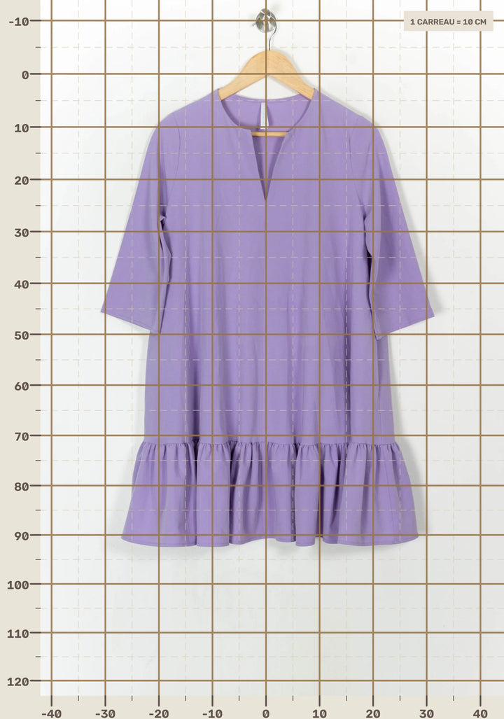 Robe Courte Violette - Taille M/38 de la marque Imperial | PARAD123926 - Vendu par Paradigme - Image 4