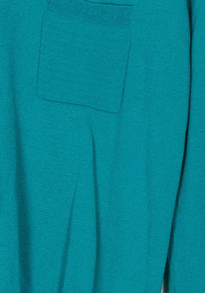 Pull Bleu Turquoise - Taille L/40 de la marque Vanessa Bruno | PARAD123928 - Vendu par Paradigme - Image 3