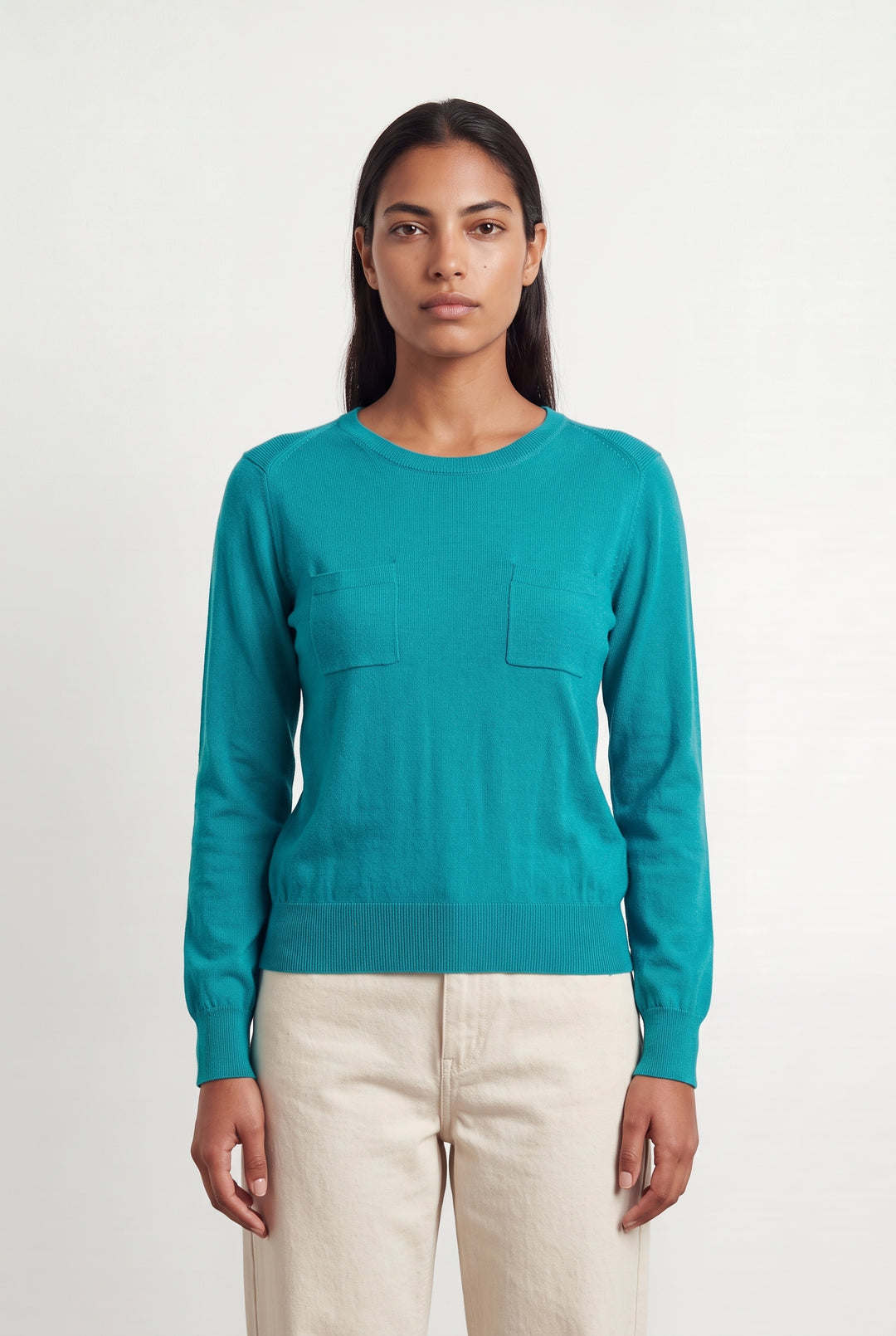 Pull Bleu Turquoise - Taille L/40 de la marque Vanessa Bruno | PARAD123928 - Vendu par Paradigme - Image 1