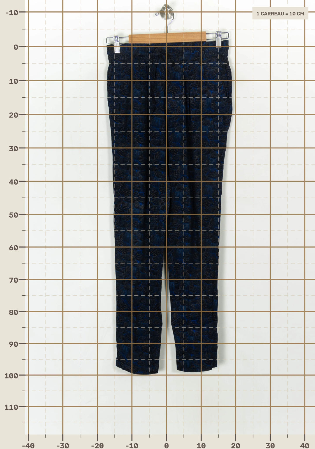 Pantalon Bleu et Noir - Taille XS/34 de la marque Comptoir des Cotonniers | PARAD123930 - Vendu par Paradigme - Image 4