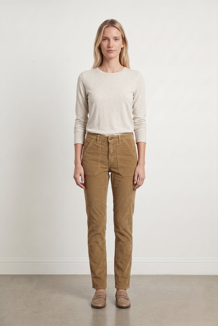 Pantalon En Velours Côtelé Marron - Taille XS/34 de la marque ba&amp;sh | PARAD123932 - Vendu par Paradigme - Image 1
