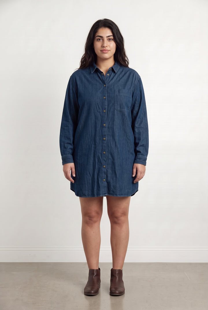 Chemise En Jean Bleue - Taille XXXL/46 de la marque Sézane | PARAD123933 - Vendu par Paradigme - Image 1