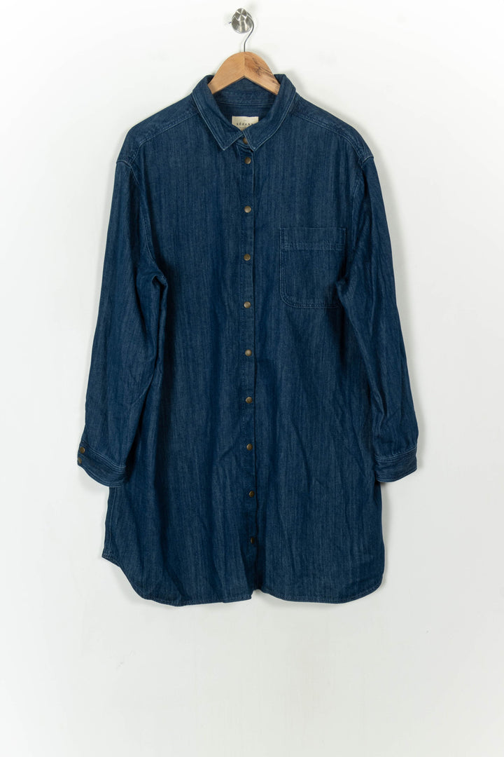 Chemise En Jean Bleue - Taille XXXL/46 de la marque Sézane | PARAD123933 - Vendu par Paradigme - Image 2