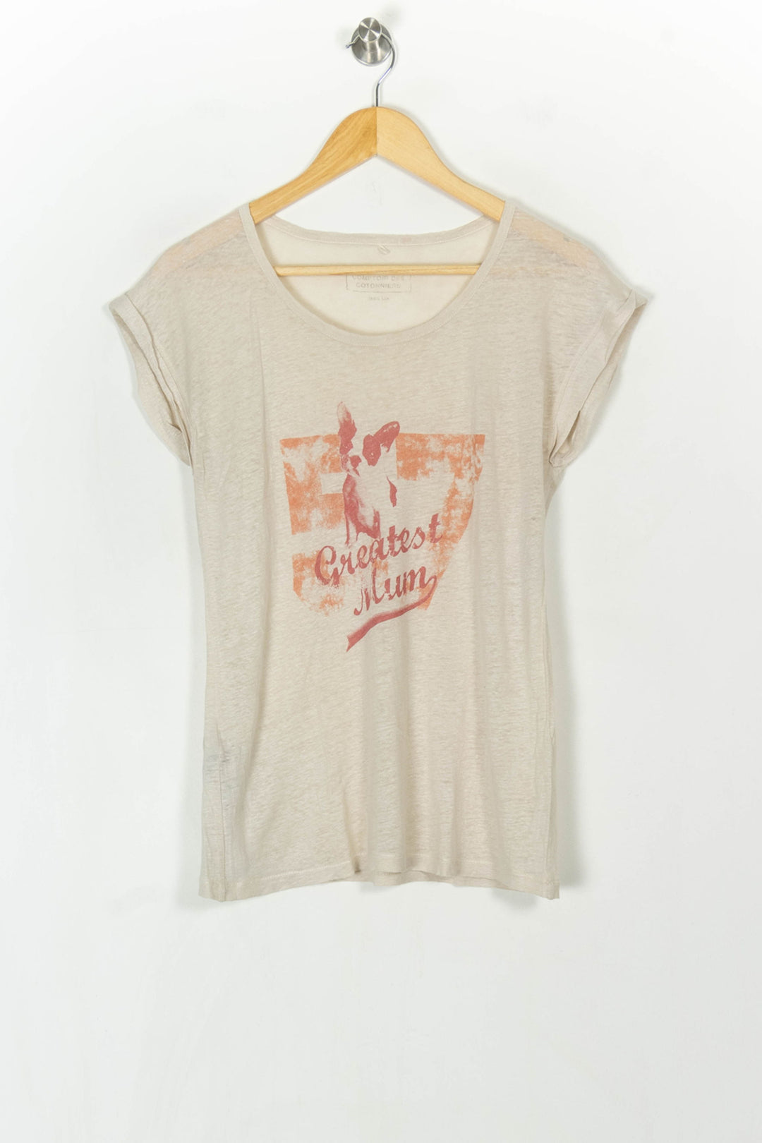 Tee-shirt Beige - Taille XS/34 de la marque Comptoir des Cotonniers | PARAD123934 - Vendu par Paradigme - Image 2