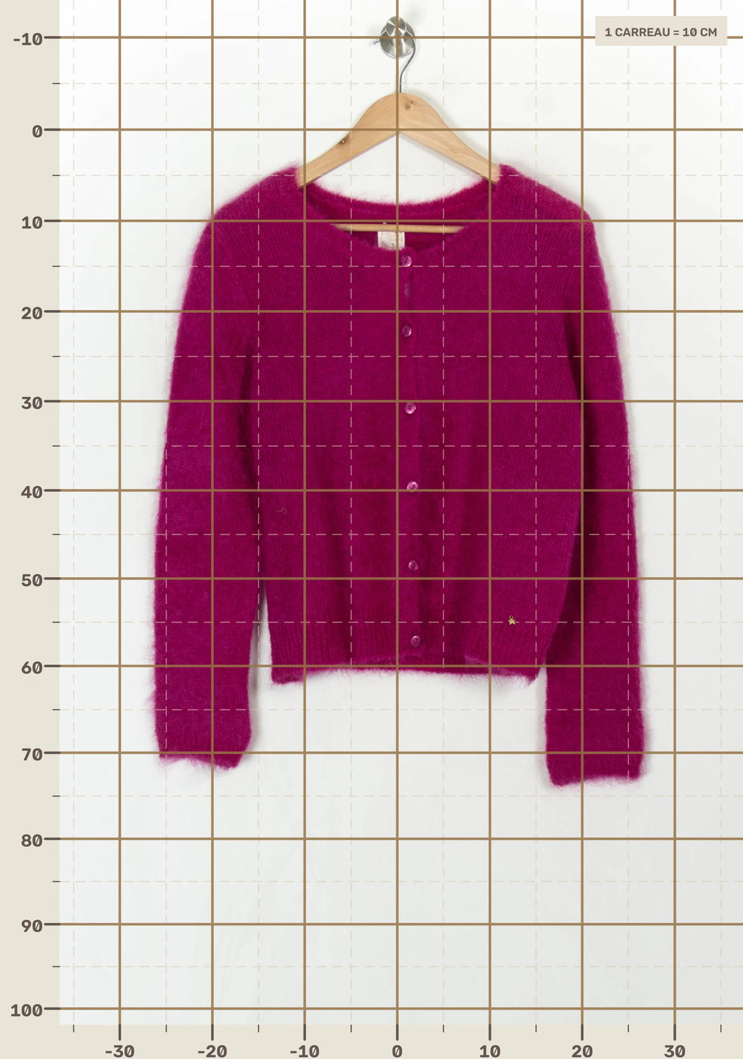 Cardigan Rose - Taille S/36 de la marque Des petits hauts | PARAD123941 - Vendu par Paradigme - Image 4
