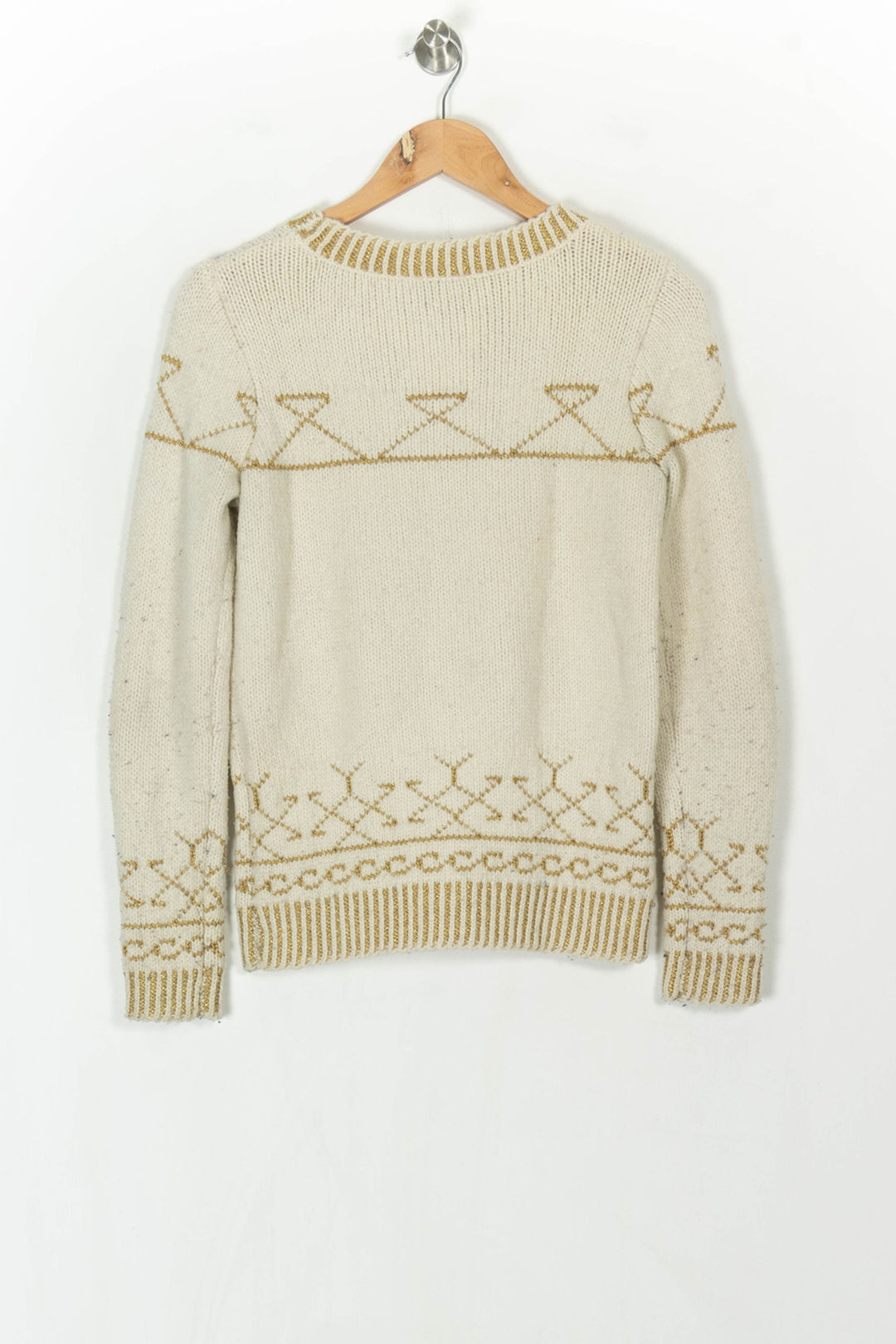 Pull Écru et Doré - Taille S/36 de la marque Claudie Pierlot | PARAD123944 - Vendu par Paradigme - Image 5