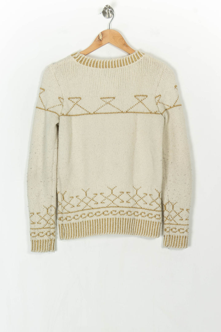 Pull Écru et Doré - Taille S/36 de la marque Claudie Pierlot | PARAD123944 - Vendu par Paradigme - Image 5