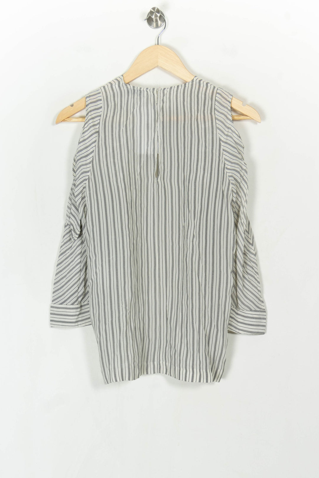 Blouse Blanche et Grise - Taille S/36 de la marque Sandro | PARAD123945 - Vendu par Paradigme - Image 5