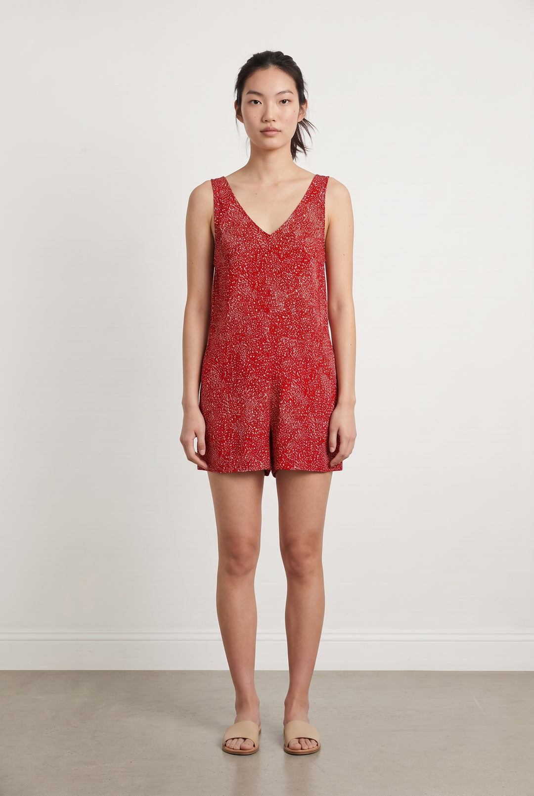 Combishort Rouge - Taille XS/34 de la marque ba&amp;sh | PARAD123948 - Vendu par Paradigme - Image 1