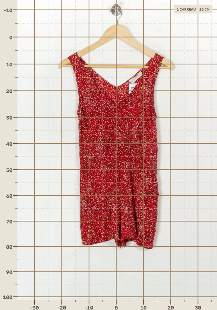 Combishort Rouge - Taille XS/34 de la marque ba&amp;sh | PARAD123948 - Vendu par Paradigme - Image 4
