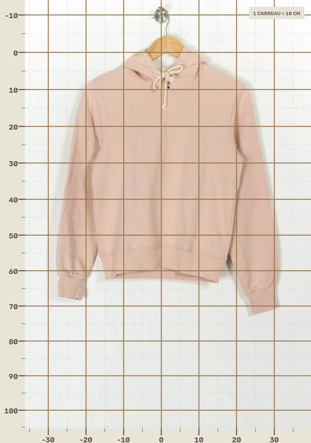 Sweat À Capuche Rose pâle - Taille S/36 de la marque American Vintage | PARAD123950 - Vendu par Paradigme - Image 4